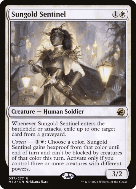 Sungold Sentinel (37) — Innistrad: Midnight Hunt Promos