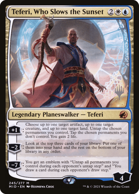 Teferi, Who Slows the Sunset (245) — Innistrad: Midnight Hunt Promos