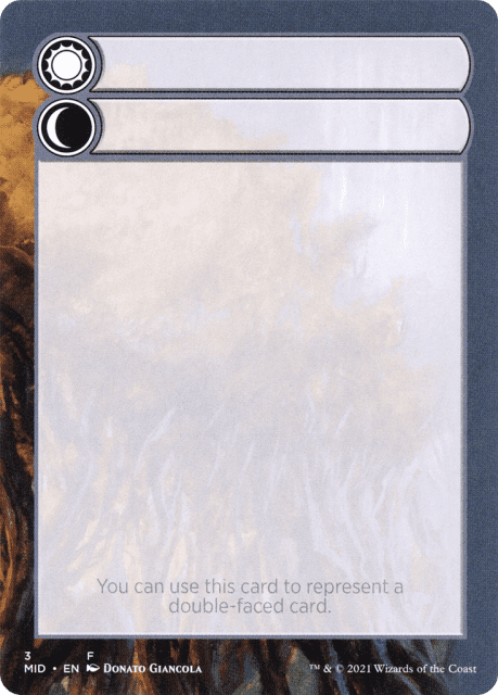 Double-Faced Substitute Card (3) — Innistrad: Midnight Hunt Substitute Cards