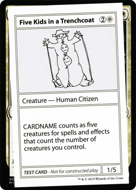 Five Kids in a Trenchcoat (5) — Mystery Booster Playtest Cards 2021