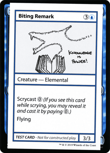 Biting Remark (17) — Mystery Booster Playtest Cards 2021