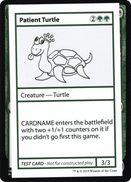 Patient Turtle (82) — Mystery Booster Playtest Cards 2021