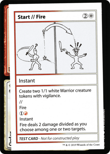 Start // Fire (101) — Mystery Booster Playtest Cards 2021