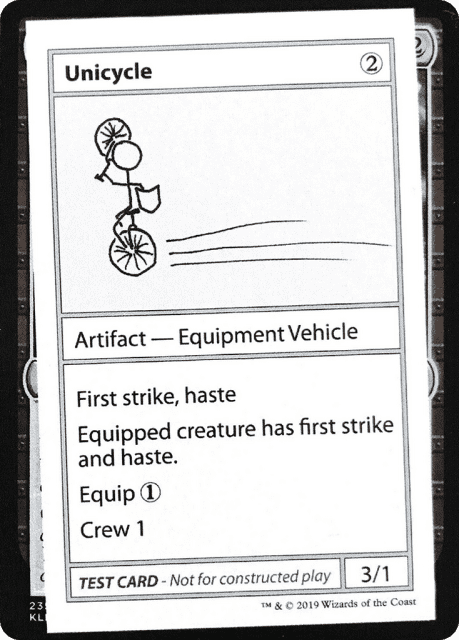 Unicycle (110) — Mystery Booster Playtest Cards 2021