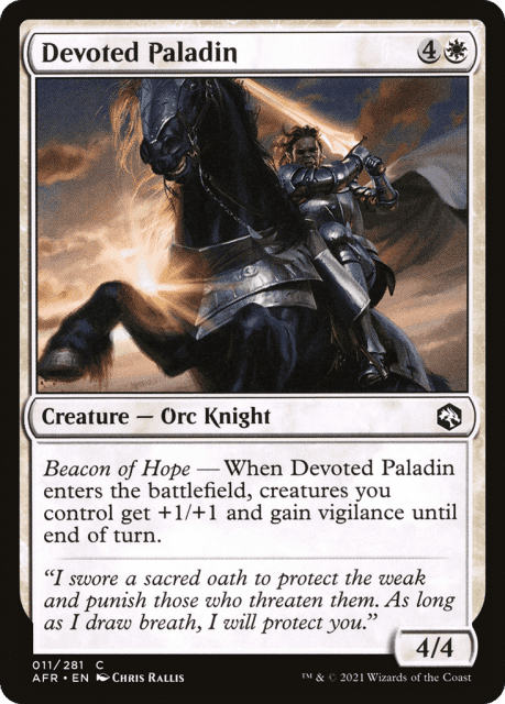 Devoted Paladin (11) — Adventures in the Forgotten Realms