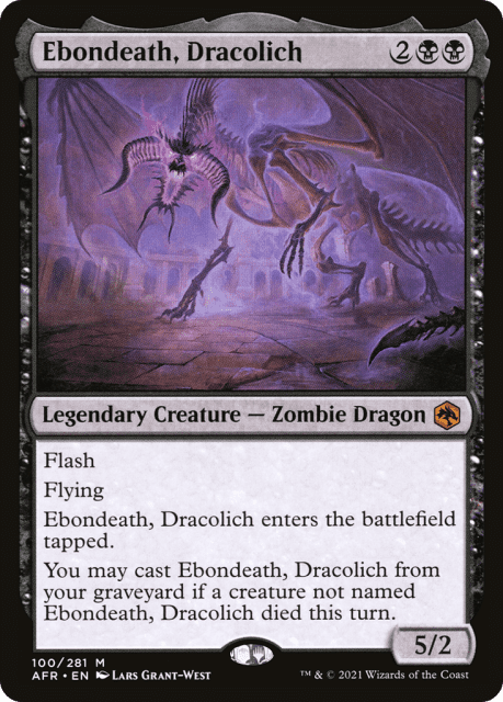 Ebondeath, Dracolich (100) — Adventures in the Forgotten Realms