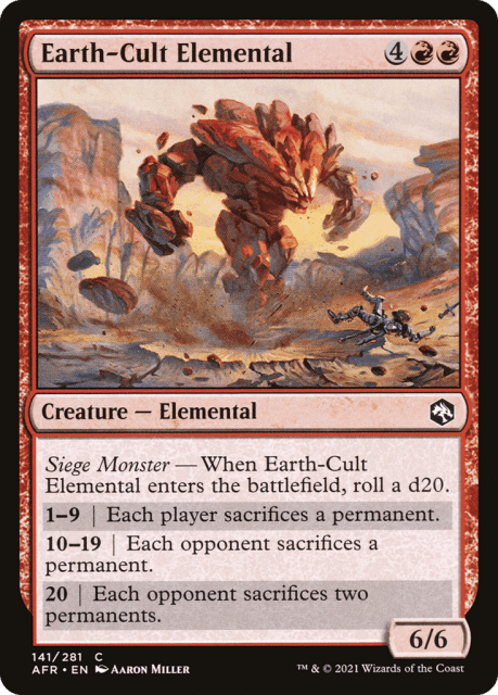 Earth-Cult Elemental (141) — Adventures in the Forgotten Realms
