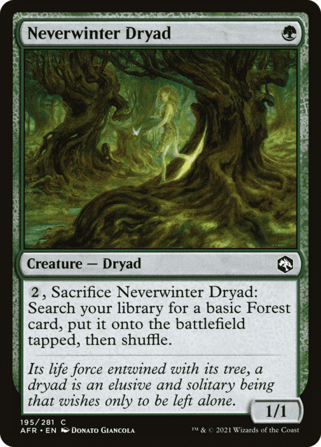 Neverwinter Dryad (195) — Adventures in the Forgotten Realms