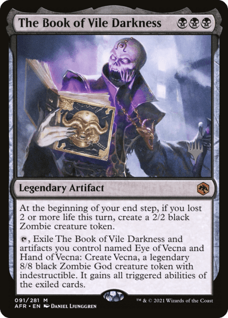 The Book of Vile Darkness (91) — Adventures in the Forgotten Realms Promos