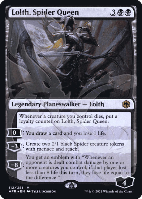 Lolth, Spider Queen (112a) — Adventures in the Forgotten Realms Promos