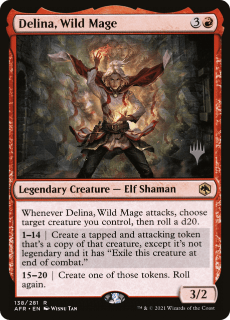 Delina, Wild Mage (138) — Adventures in the Forgotten Realms Promos