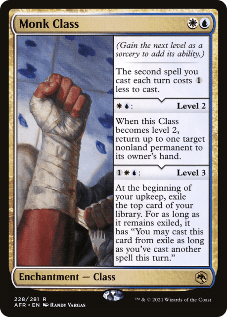 Monk Class (228) — Adventures in the Forgotten Realms Promos