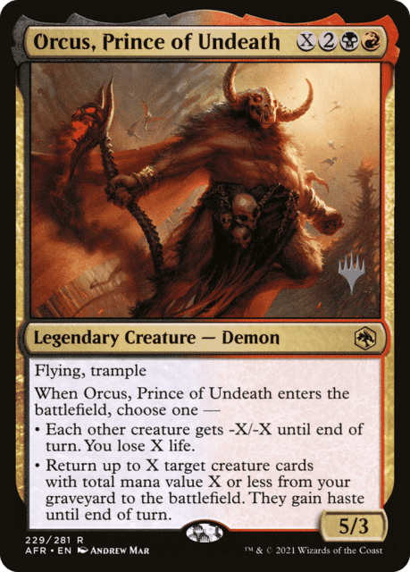 Orcus, Prince of Undeath (229) — Adventures in the Forgotten Realms Promos