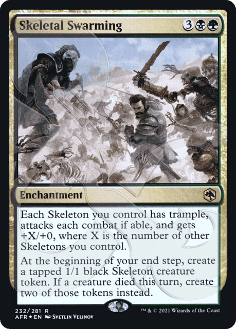 Skeletal Swarming (232a) — Adventures in the Forgotten Realms Promos