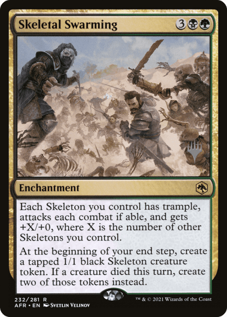 Skeletal Swarming (232) — Adventures in the Forgotten Realms Promos