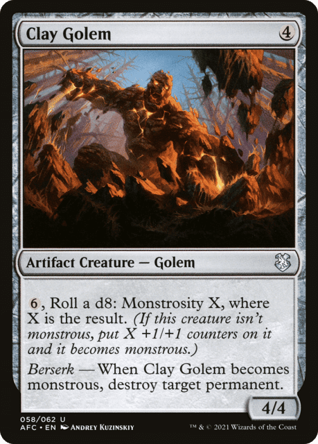 Clay Golem (58) — Forgotten Realms Commander