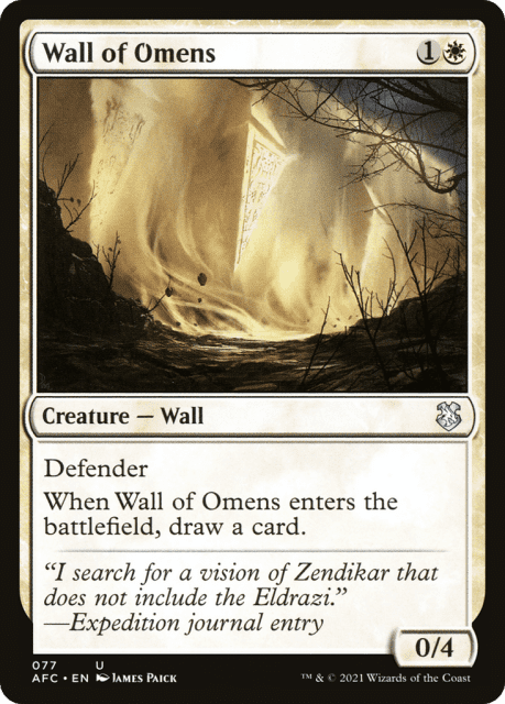 Wall of Omens (77) — Forgotten Realms Commander