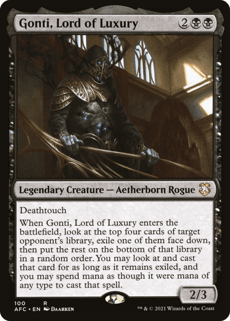 Gonti, Lord of Luxury (100) — Forgotten Realms Commander