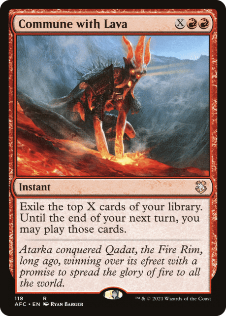 Commune with Lava (118) — Forgotten Realms Commander