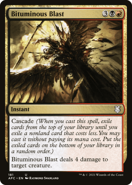 Bituminous Blast (181) — Forgotten Realms Commander
