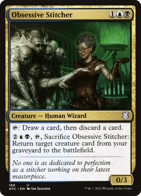 Obsessive Stitcher (189) — Forgotten Realms Commander
