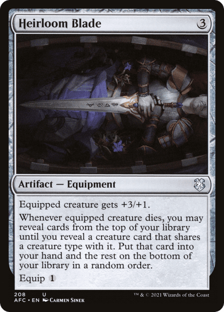 Heirloom Blade (208) — Forgotten Realms Commander