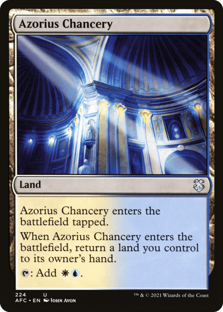 Azorius Chancery (224) — Forgotten Realms Commander