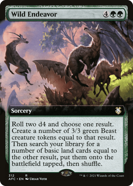 Wild Endeavor (312) — Forgotten Realms Commander