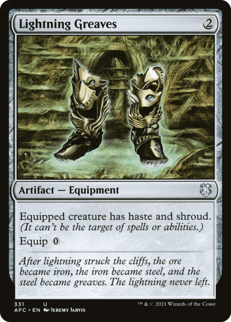 Lightning Greaves (331) — Forgotten Realms Commander