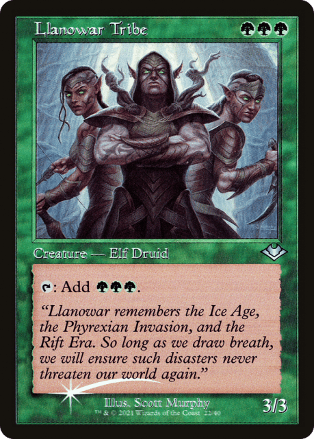 Llanowar Tribe (22) — Modern Horizons 1 Timeshifts