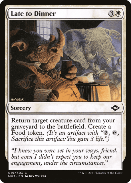 Late to Dinner (19) — Modern Horizons 2