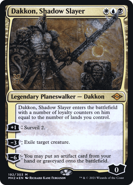 Dakkon, Shadow Slayer (192) — Modern Horizons 2 Promos