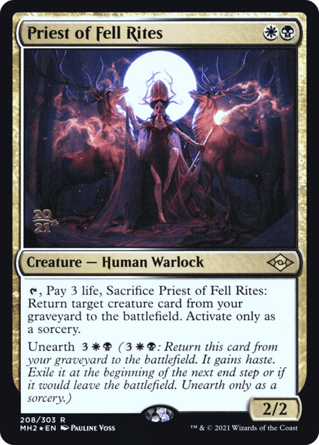 Priest of Fell Rites (208) — Modern Horizons 2 Promos