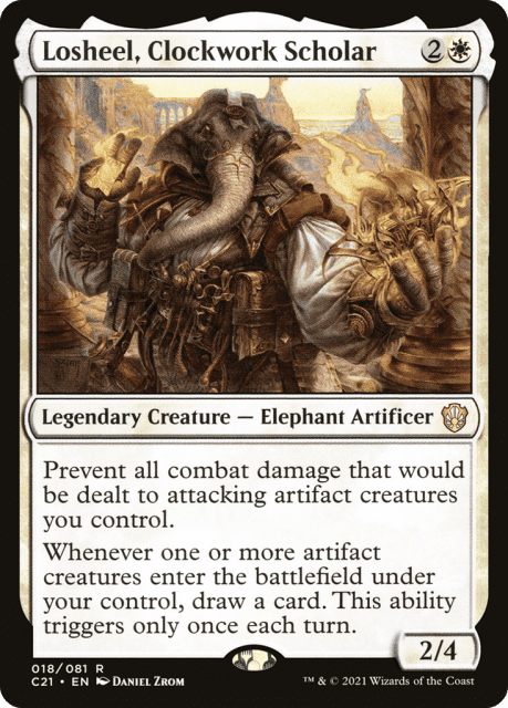 Losheel, Clockwork Scholar (18) — Commander 2021