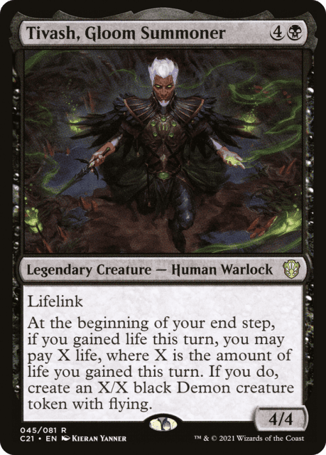 Tivash, Gloom Summoner (45) — Commander 2021