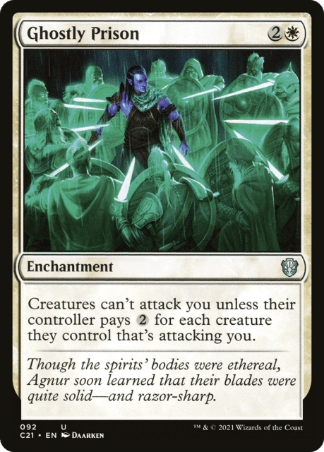 Ghostly Prison (92) — Commander 2021
