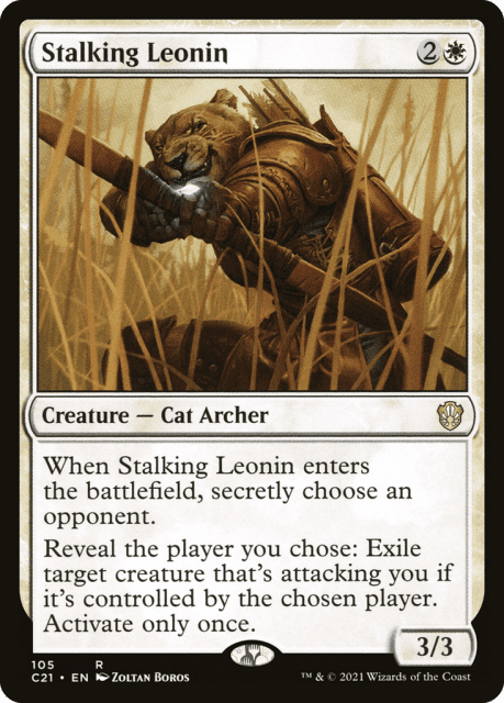 Stalking Leonin (105) — Commander 2021