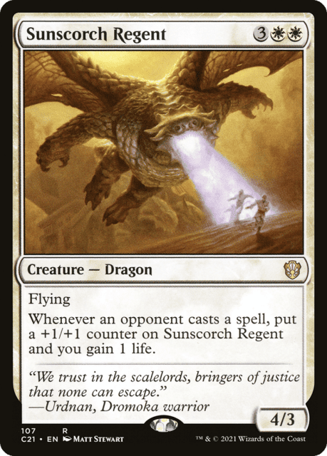 Sunscorch Regent (107) — Commander 2021