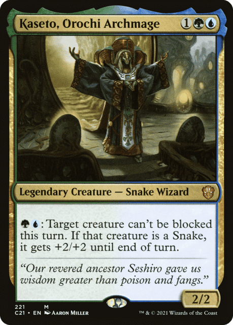Kaseto, Orochi Archmage (221) — Commander 2021