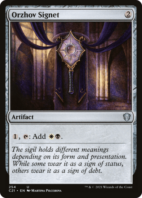Orzhov Signet (254) — Commander 2021