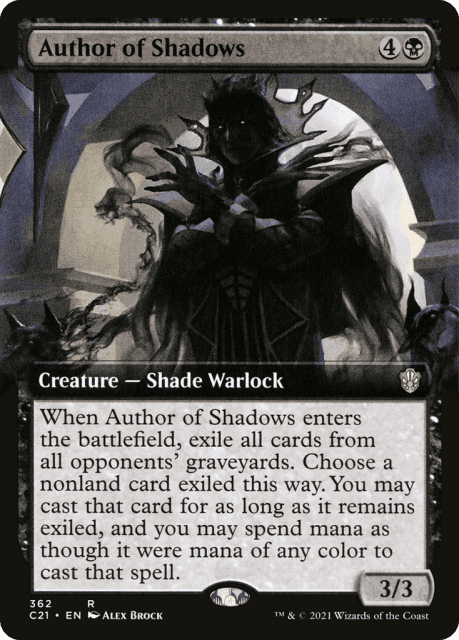 Author of Shadows (362) — Commander 2021