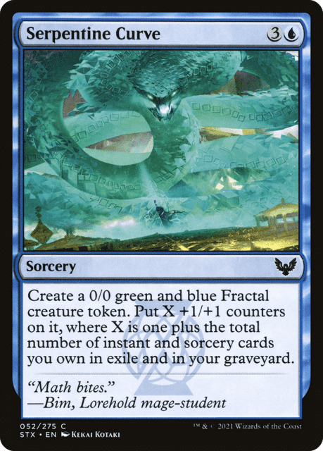 Serpentine Curve (52) — Strixhaven: School of Mages