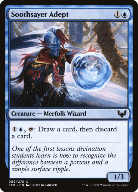 Soothsayer Adept (55) — Strixhaven: School of Mages