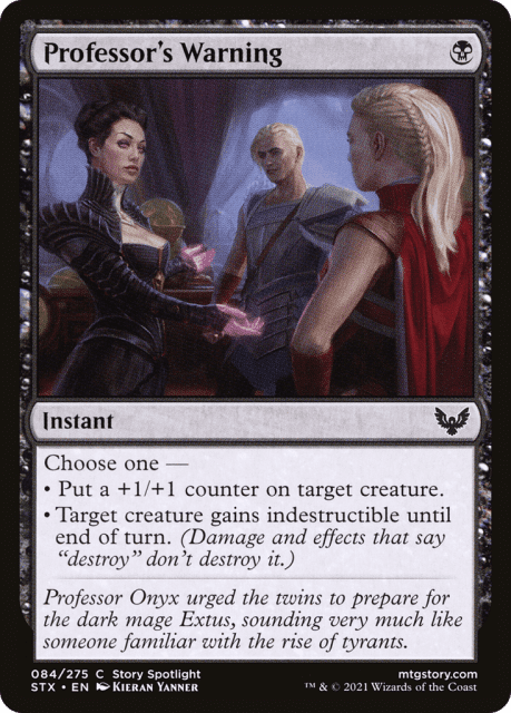 Professor's Warning (84) — Strixhaven: School of Mages