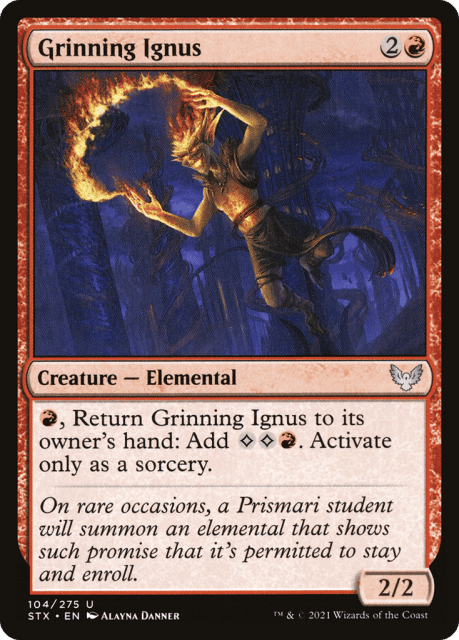 Grinning Ignus (104) — Strixhaven: School of Mages