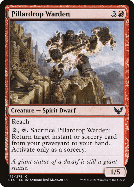 Pillardrop Warden (112) — Strixhaven: School of Mages