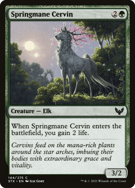 Springmane Cervin (144) — Strixhaven: School of Mages