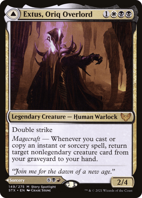 Extus, Oriq Overlord // Awaken the Blood Avatar (149) — Strixhaven: School of Mages