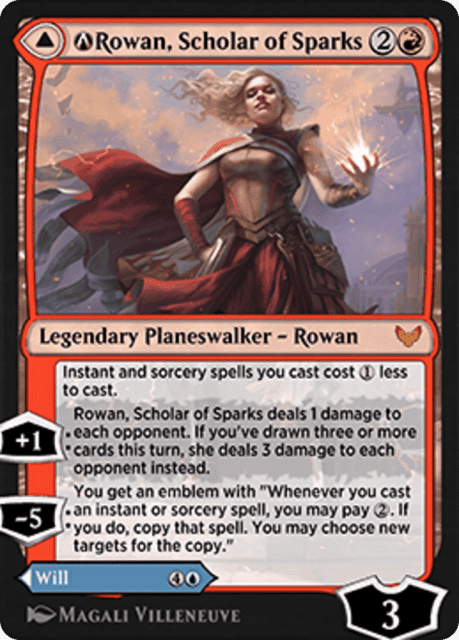 A-Rowan, Scholar of Sparks // A-Will, Scholar of Frost (A-156) — Strixhaven: School of Mages