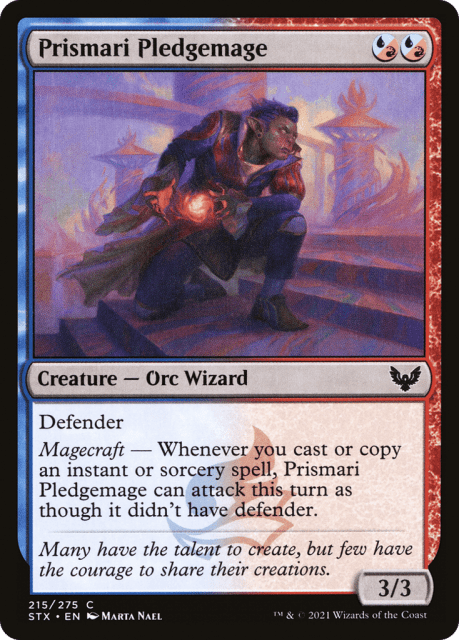 Prismari Pledgemage (215) — Strixhaven: School of Mages